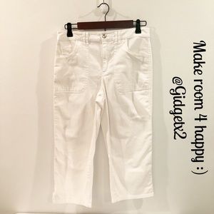 Pappagallo white Capri pants Size 6